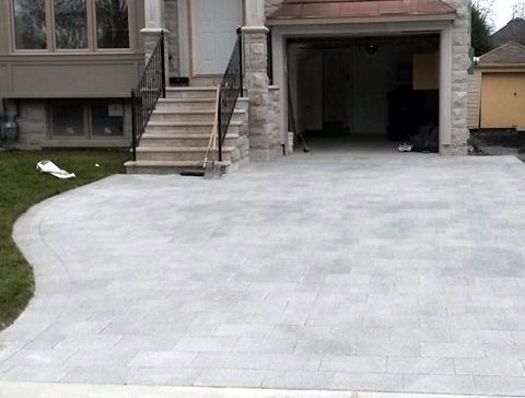 stone curved driveway