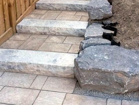 stone side steps