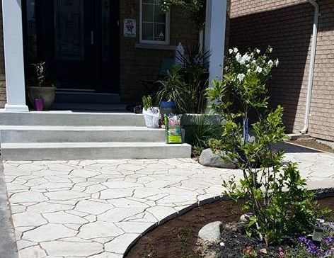 stone front entry