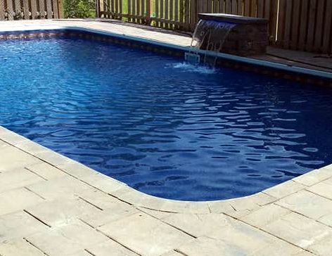 stone pool deck